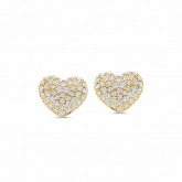 Boucles d'oreilles argent - plaqu or serti d'oxydes - Naiomy