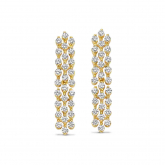 Boucles d'oreilles argent plaqu or serties d'Oxydes- Naiomy