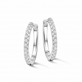 Boucles d'oreilles argent serti d'oxydes 15 mm- Naiomy