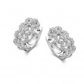 Boucles d'oreilles argent serties d' Oxydes - Naiomy