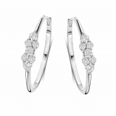 Boucles d'oreilles argent serties d' Oxydes - Naiomy