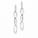 Boucles d'oreilles argent serties d' Oxydes - Naiomy