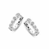 Boucles d'oreilles argent serties d'Oxydes - Naiomy