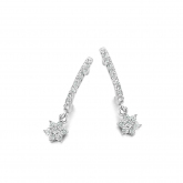 Boucles d'oreilles Argent serties de Zirconium -  Naiomy
