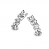 Boucles d'oreilles Argent serties de Zirconium - Naiomy