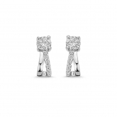 Boucles d'oreilles argent solitaire et Oxydes - Naiomy