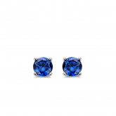  boucles d'oreilles argent - tanzanite synthtique - Naiomy
