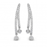 Boucles d'oreilles argent zirconium - Naiomy