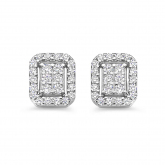 Boucles d'oreilles argent zirconium - Naiomy