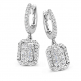 Boucles d'oreilles argent zirconium - Naiomy