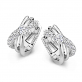 Boucles d'oreilles argent zirconium - Naiomy