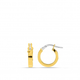 Boucles d'oreilles croles 10 mm rectangle 3 mm