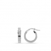 Boucles d'oreilles croles 10 mm rectangle 3 mm