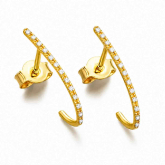 Boucles d'oreilles cr�oles diamants - Autre version