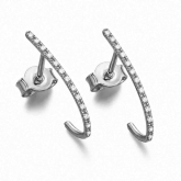 Boucles d'oreilles cr�oles diamants - Autre version