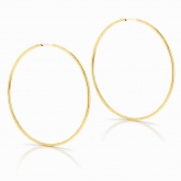 Boucles d'oreilles Cr�oles Facett�es - Autre version