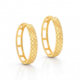 Boucles d'oreilles Cr�oles Matelass�es - Autre version