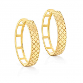 Boucles d'oreilles Cr�oles Matelass�es - Autre version