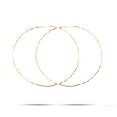 Boucles d'oreilles Croles Systme Vector 40 mm - Fil 1 mm