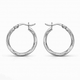 Boucles d'oreilles Cr�oles Torsad�es - Autre version
