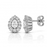 Boucles d'oreilles Diamant Poire de Synth�se - Autre version