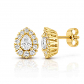 Boucles d'oreilles Diamant Poire de Synth�se - Autre version