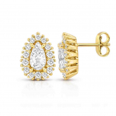 Boucles d'oreilles Diamant Poire de Synth�se - Autre version