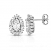 Boucles d'oreilles Diamant Poire de Synth�se - Autre version