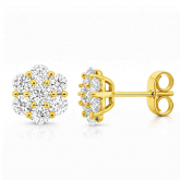 Boucles d'oreilles Diamants de Synth�se - Autre version