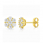 Boucles d'oreilles Diamants de Synth�se - Autre version