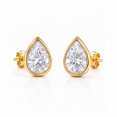 Boucles d'oreilles Diamants de Laboratoire taille Poire - Autre version