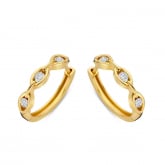 Boucles d'Oreilles Diamants - Pour complter