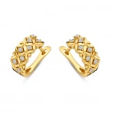 Boucles d'Oreilles Diamants - Pour complter