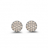 Boucles d'oreilles diamants Bruns One More