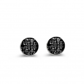 Boucles d'oreilles diamants Noirs One More