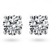 Boucles d'oreilles Diamants sertie 4 griffes - Autre version