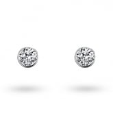 Boucles d'oreilles Diamants sertie clos - Autre version