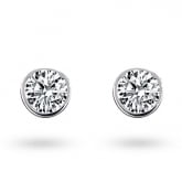 Boucles d'oreilles Diamants sertie clos  - Autre version