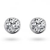 Boucles d'oreilles Diamants sertie clos - Autre version