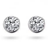 Boucles d'oreilles Diamants sertie clos  - Autre version