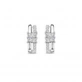 Boucles d'oreilles en argent avec 2 baguettes oxydes- Naiomy