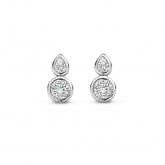 Boucles d'oreilles en argent avec 2 oxydes-Naiomy