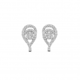 Boucles d'oreilles en argent avec zirconium serti-Naiomy