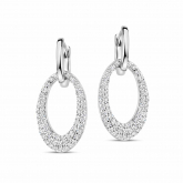 Boucles d'oreilles en argent serties d'Oxydes - Naiomy