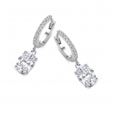 Boucles d'oreilles en argent serties d' Oxydes - Naiomy