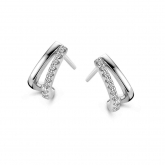 Boucles d'oreilles en argent serties d' Oxydes - Naiomy
