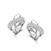 Boucles d'oreilles en argent serties d' Oxydes - Naiomy