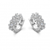 Boucles d'oreilles en argent serties d' Oxydes - Naiomy