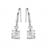 Boucles d'oreilles en argent serties de zirconium Naiomy Silver