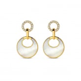 Boucles d'Oreilles nacre et diamants - Pour compl�ter